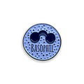 Round blue and black object with 'Basophil' text on a white background