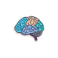 Colorful brain illustration on a white background