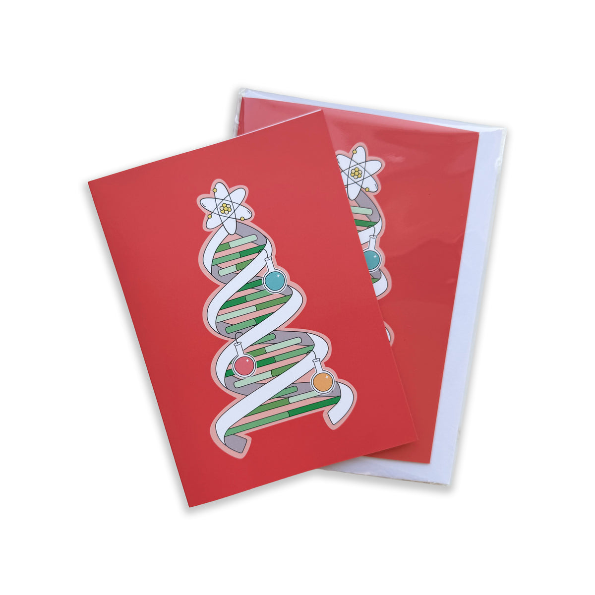 DNA CHRISTMAS TREE CARD