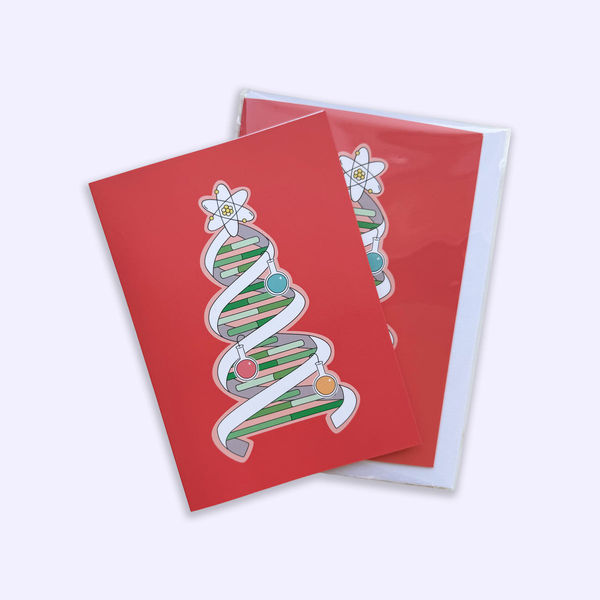 DNA CHRISTMAS TREE CARD