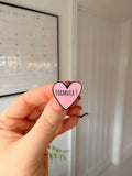 F1 Heart Enamel Pin, Love F1, Formula 1 Gift