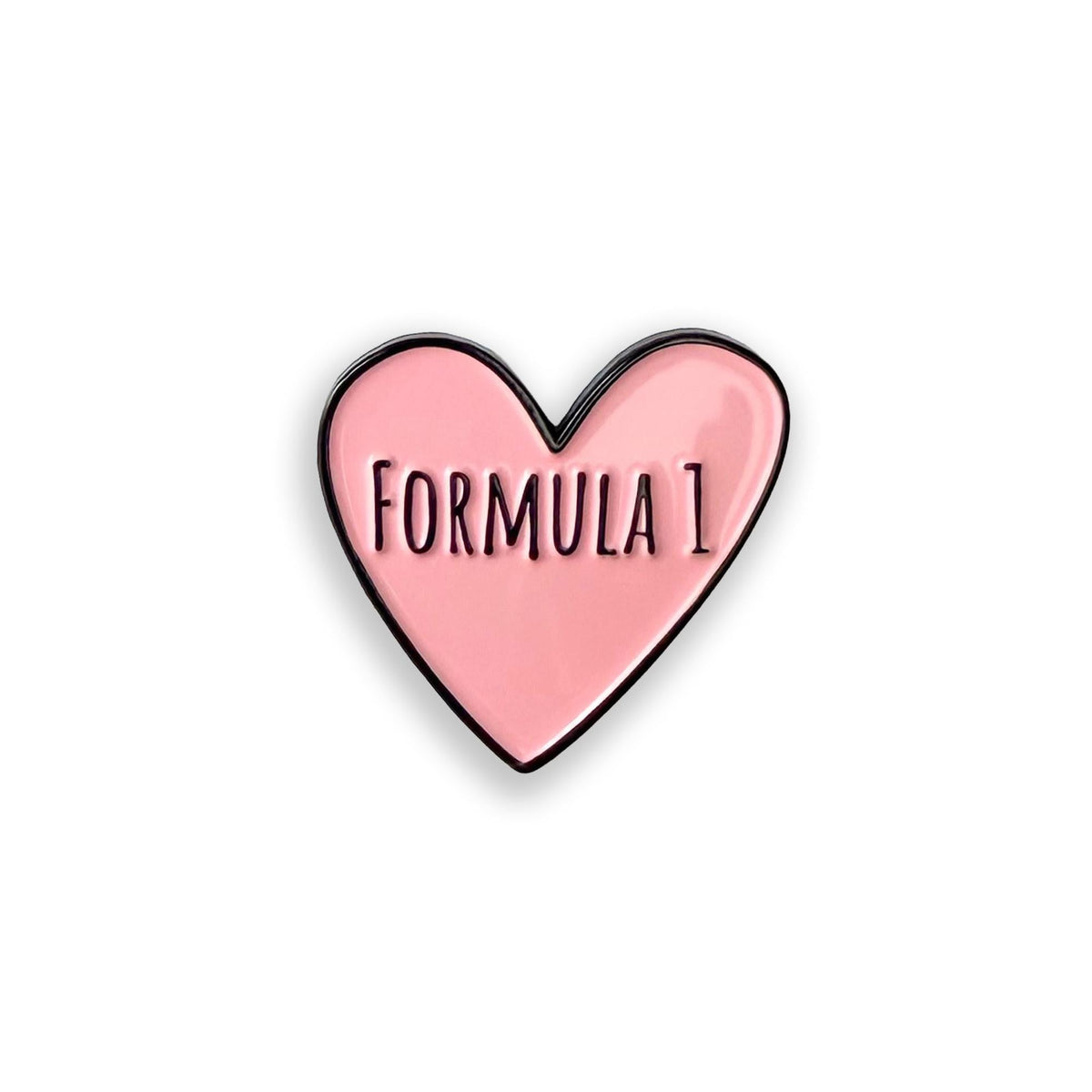 F1 Heart Enamel Pin, Love F1, Formula 1 Gift