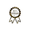 Gold and white badge with 'No. 1 Supervisor' text on a white background