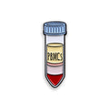 Test tube with 'PBMCs' label on a white background